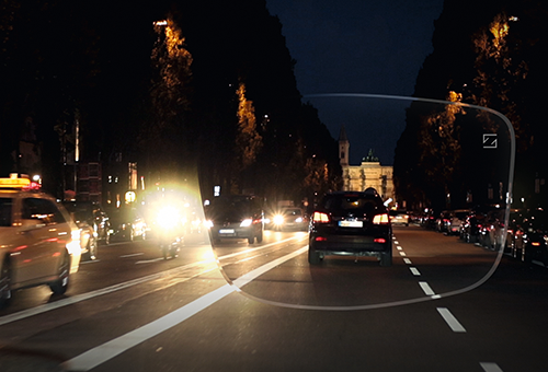 Nachtfahrt - München Ludwigstraße - ZEISS DriveSafe